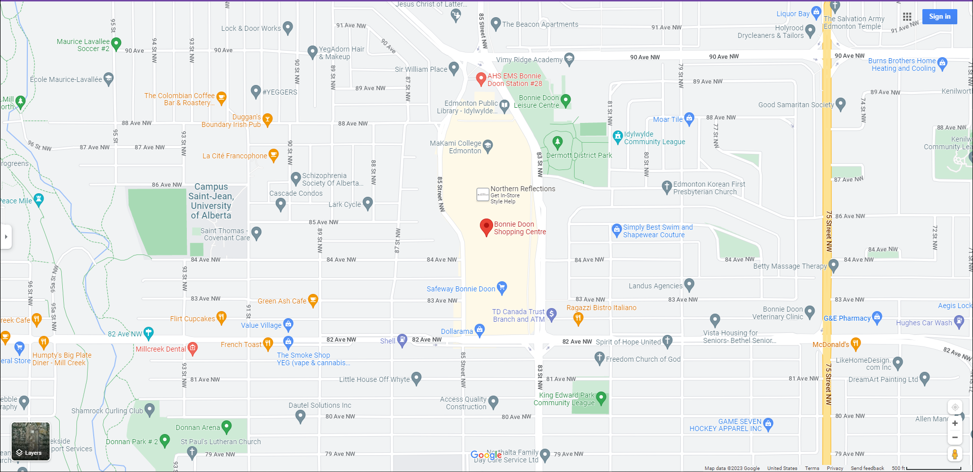 View larger map